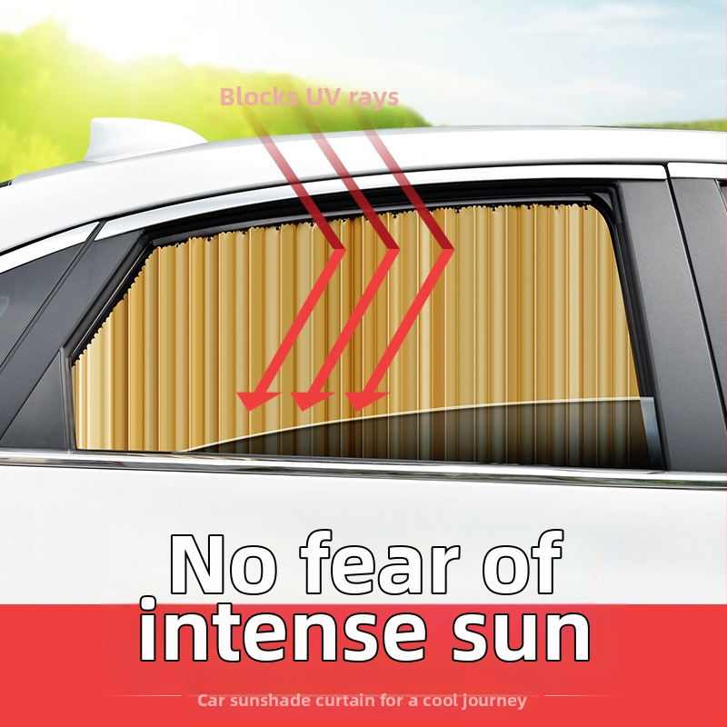 Auto päikesekardin, paksu läbipaistmatu kangas, rullmehhanism, universaalne sobivus