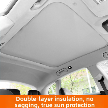 Hedu lediniai kristalų saulės skydeliai stogo langui Zeekr 001/007 GT, poliesteris, spaudžiamas montavimas, šilumos izoliacija