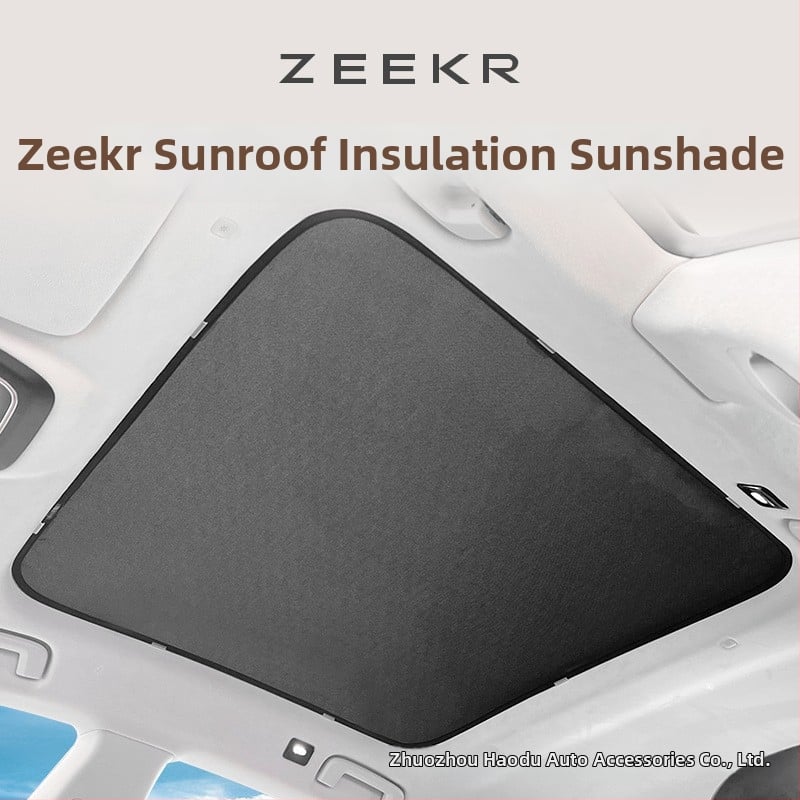 Hedu lediniai kristalų saulės skydeliai stogo langui Zeekr 001/007 GT, poliesteris, spaudžiamas montavimas, šilumos izoliacija