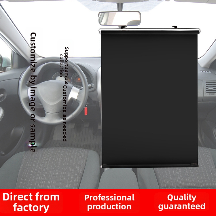 Automobilio saulės skydelis - Siurbimo laikiklis, Sintetinis popierius, Logotipo spausdinimas, Personalizavimas įmanomas