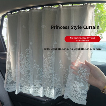 Princės stiliaus universali automobilio užuolaida su kortų bėgių sistema (PMMA; įmontuotas montavimas; suderinama su konkrečiais automobilio modeliais; Xiong keji prekė; automobilio langui)