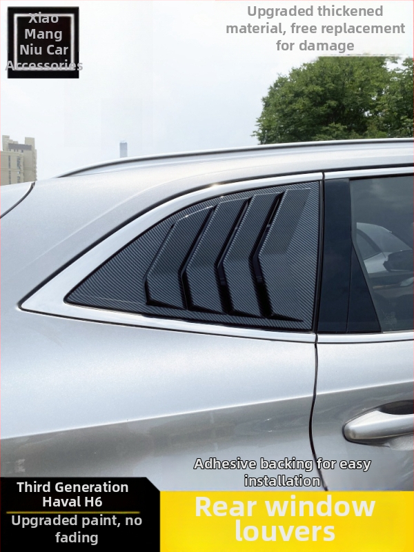 Auto dekoratiivkleebis Haval H6 – tagused kolmnurkse akna rulood (3. ja 4. põlvkond)