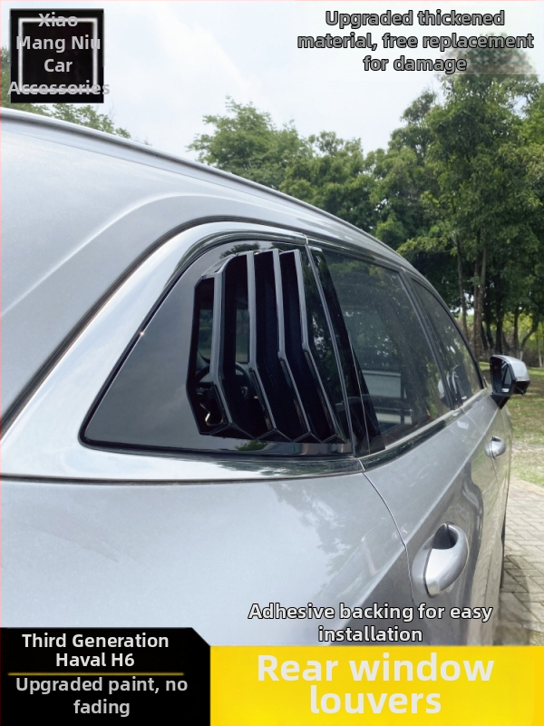 Auto dekoratiivkleebis Haval H6 – tagused kolmnurkse akna rulood (3. ja 4. põlvkond)