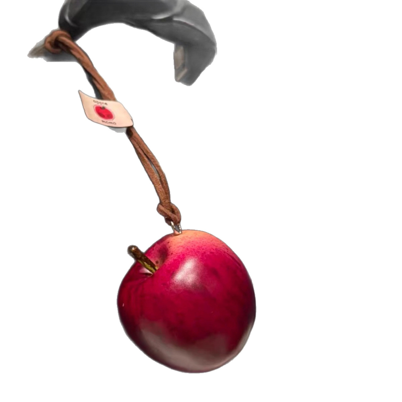 Автомобилна висулка под формата на ябълка — реалистично пластмасово декоративно изделие за интериор на колата, стил китайска традиция, висулка за огледало