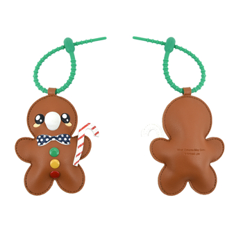 Gingerbread Man PU kožni privezak za torbu za vješanje u auto, anime uzorak, ultra lagan, pribor za torbu, jesen 2025