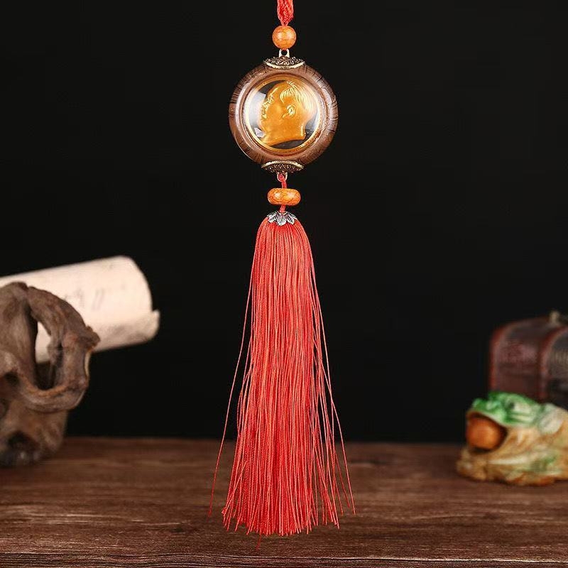 Закачалка за автомобилен ароматизатор – дървен карикатурен лъв за огледало за задно виждане (Материал: дърво; Стил: карикатура; Функция: аромат)