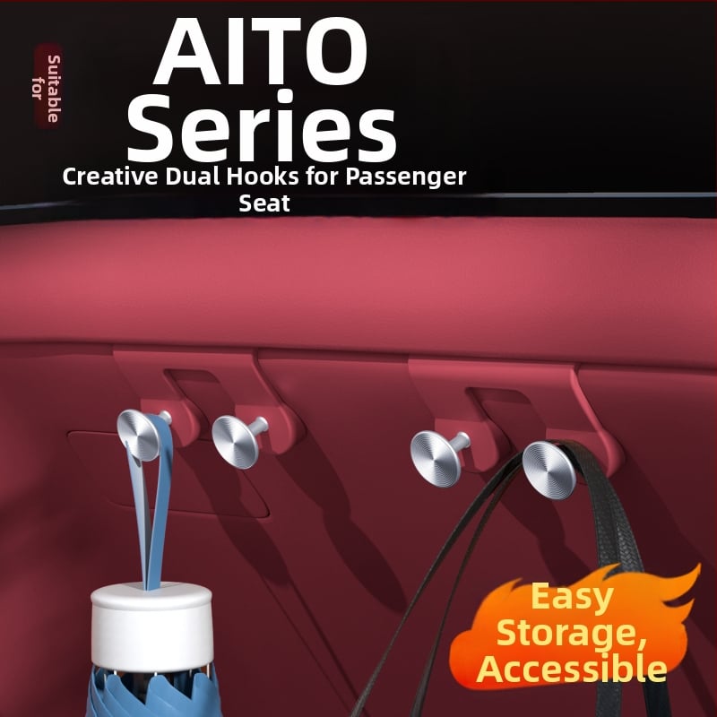 Automobilio kabliukas laikymui pirštinių dėžutėje – ABS + aliuminio lydinys, paprastas stilius, interjero dekoravimas