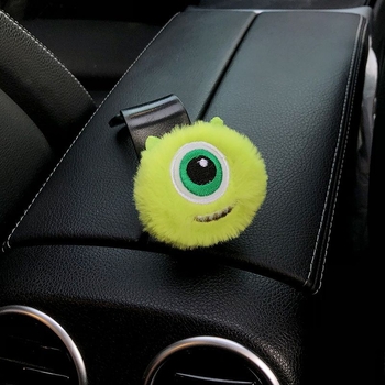 Little Mickey autós akasztó — Nagy szemű, szőrös szörnyeteg, hátsó ülés hátsó tárolója, univerzális modell, modern belső dekoráció