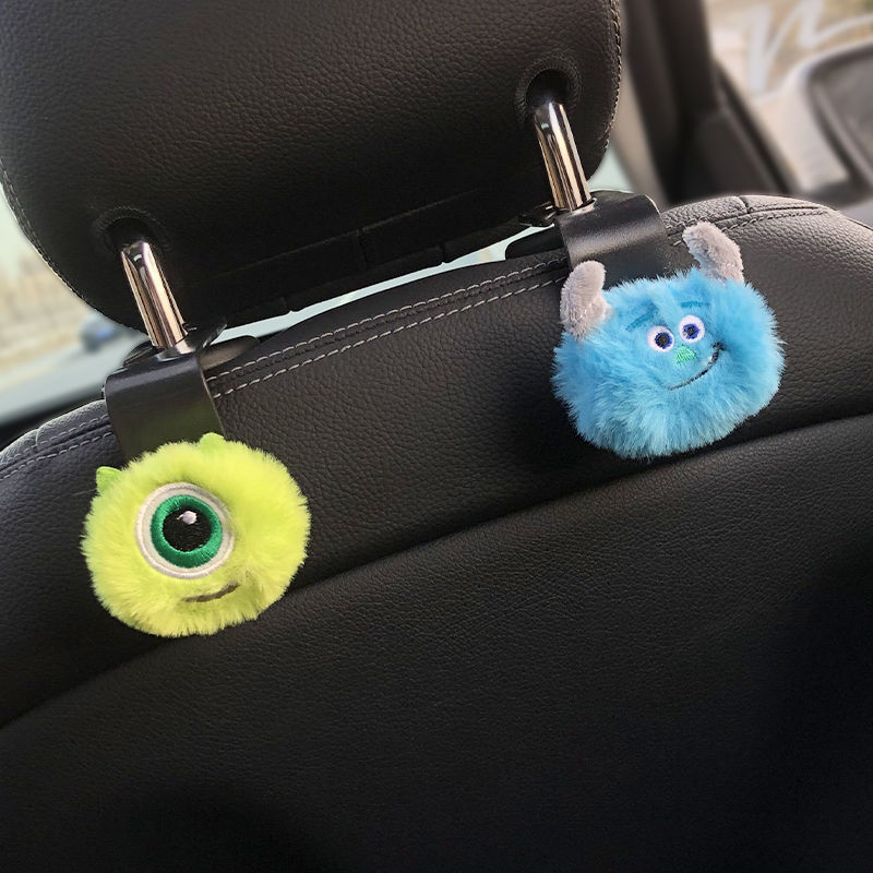 Little Mickey autós akasztó — Nagy szemű, szőrös szörnyeteg, hátsó ülés hátsó tárolója, univerzális modell, modern belső dekoráció
