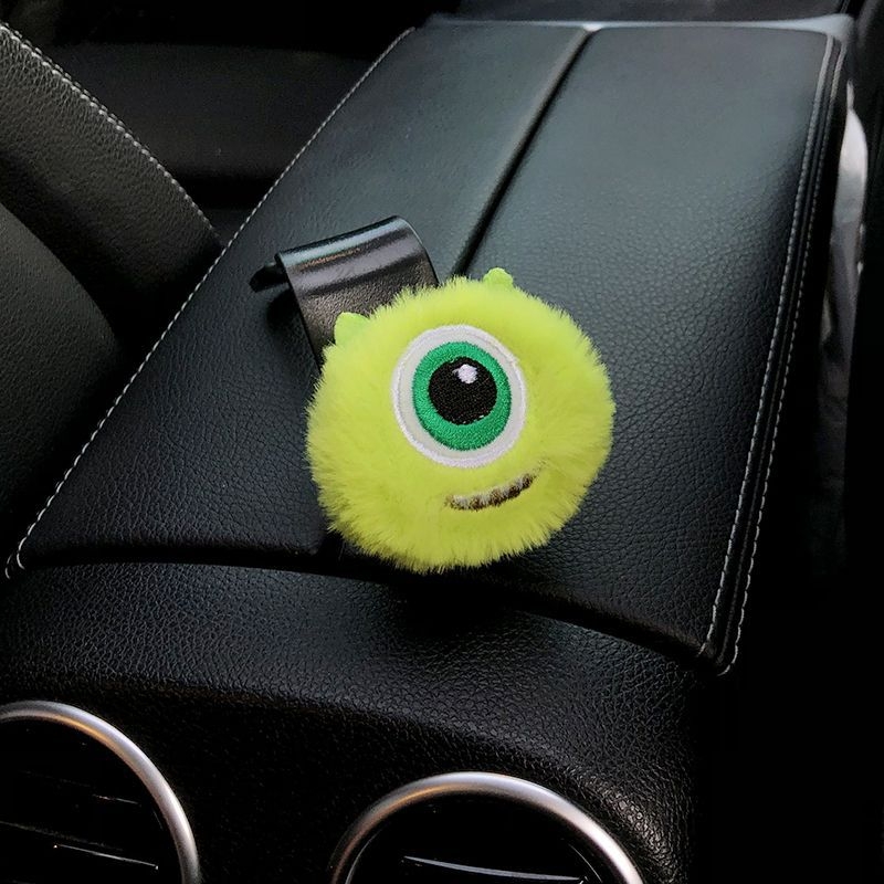 Little Mickey autós akasztó — Nagy szemű, szőrös szörnyeteg, hátsó ülés hátsó tárolója, univerzális modell, modern belső dekoráció