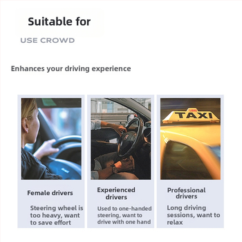 Pojačivač volana automobila s dizajnom ležajnog tipa – silikon + ABS, universalna kompatibilnost sa svim modelima