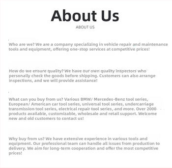 Set de 12 piese pentru demontarea rolei de servodirecție — XCTOOL, oțel carbon, pentru reparații auto și utilaje