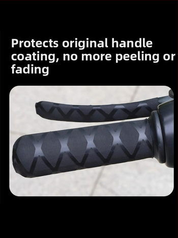 Motociklo vairo rankenos dangtelis, neslystantis, šilumos susitraukiantis, atsparus vandeniui, universalus