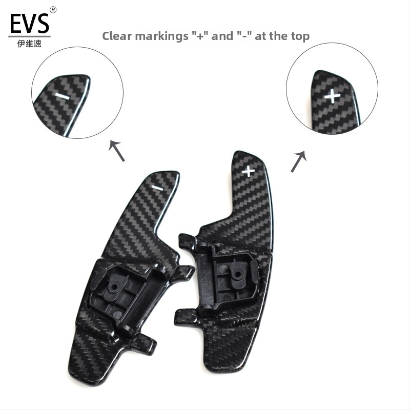 Ivy Speed EVS anglies pluošto pavarų svirtis vairui Golf 7, pritaikomos