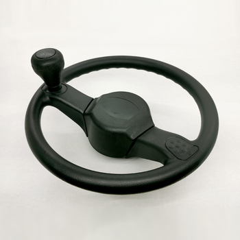 Volāns ar bumbiņas rokturiem — PU materiāls, WS300-PP, Weisheng; piemērots lauksaimniecības tehnikai, inženierijas transportlīdzekļiem, pacēlājiem un tīrīšanas iekārtām; pielāgošana pieejama