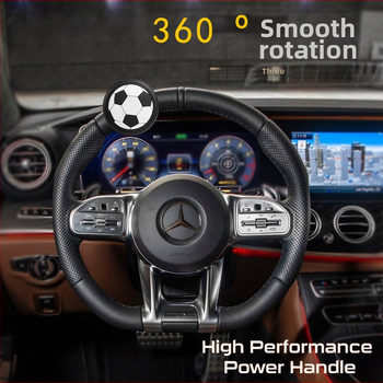 World Ball Power Handle kormánykerék-erősítő autókhoz — BAUHAUS, PVC/ABS, Minden típusú autóhoz, Nyomtatott logó OK