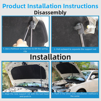 Beijing Sonata 8. generációs motorháztető támasztó rúd — hidraulikus/pneumatikus gázrugó