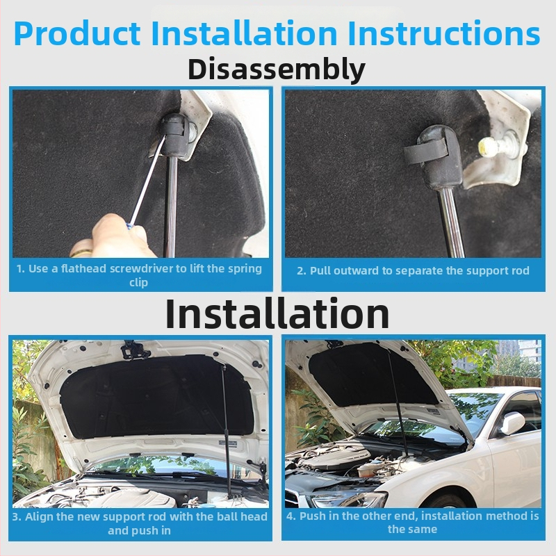 Kapoto pakėlimo strypas Beijing Sonata 8 kartos — hidraulinis/pneumatinis spyruoklinis strypas