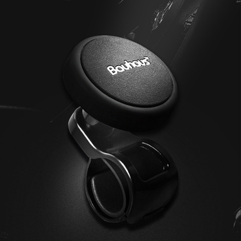 BaUHAUS Kugla za pojačanje volana – univerzalni višefunkcionalni auto dodatak, silikon i cinkova legura, otisnut logotip OK