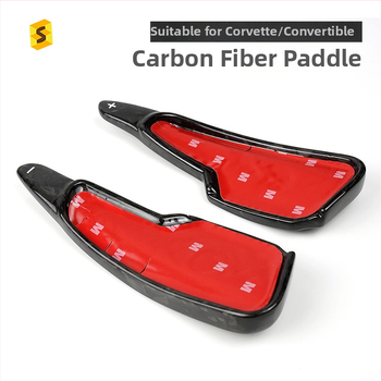 Szénszálas kovácsolt váltópedálok Chevrolet Corvette C8-hoz; Anyag: szénszálas; Márka: Salsa carbon fiber; Személyre szabás: Igen