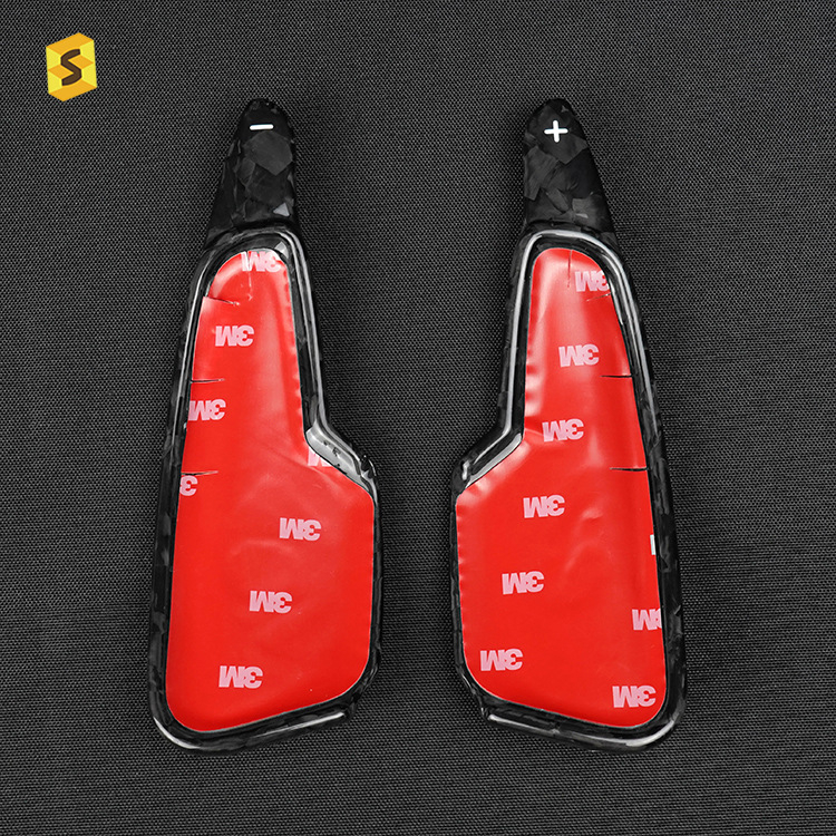 Szénszálas kovácsolt váltópedálok Chevrolet Corvette C8-hoz; Anyag: szénszálas; Márka: Salsa carbon fiber; Személyre szabás: Igen