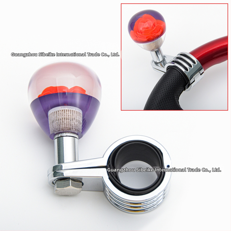 Universāls akrila sporta stūris ar atbalsta bumbiņu un kristāla ziedu dizainu; pielāgošana pieejama