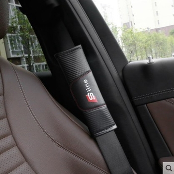 Jastučić za rameni pojas sigurnosnog pojasa od poliestera za Audi A4/A6L, Q3, Q5, Q7 – prilagodljiv s otiskom loga