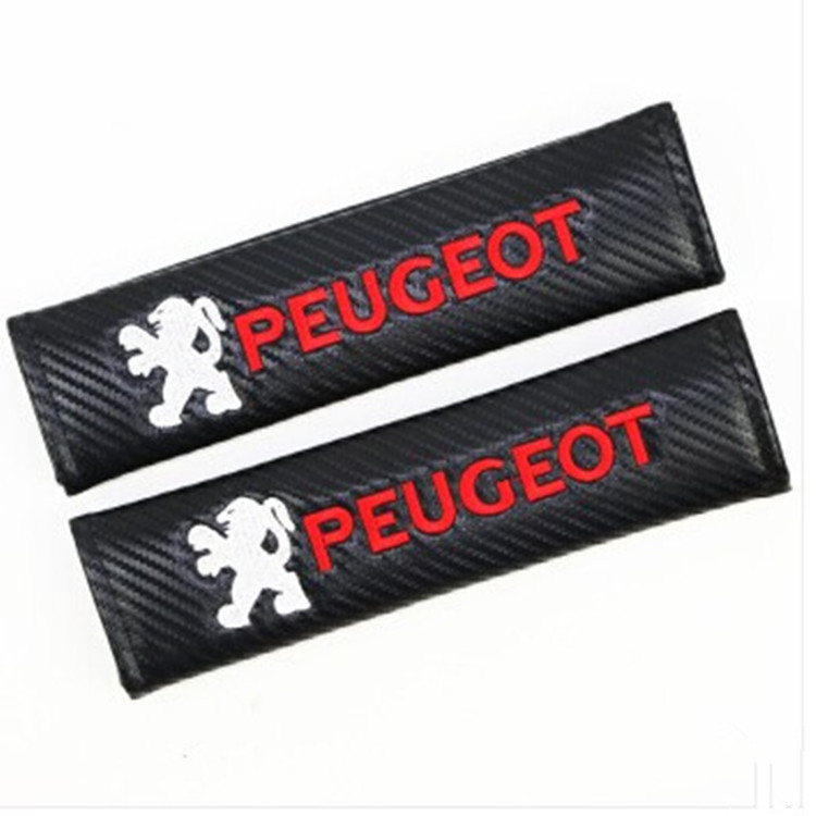 Navlaka za rameni dio autosigurnosnog pojasa s karbonskim uzorkom, praktična PU koža, težina 0,2 kg, logo OK, dekorativni dodatak
