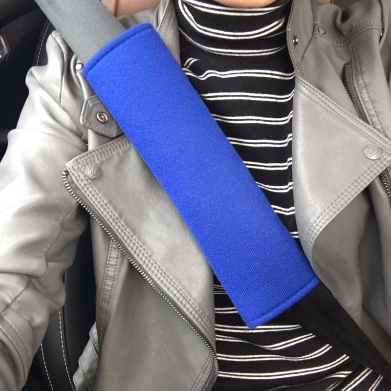 Autóbiztonsági öv vállpárna — CHONGTENG, poliészter, testreszabható logó, 70 g, praktikus belső kiegészítő