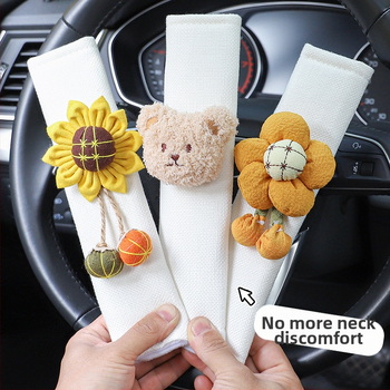 Autó biztonsági öv vállpárna, karikatúra dizájn, poliészter, 0,05 kg, márka Qiao Lin, származás Zhejiang Jinhua