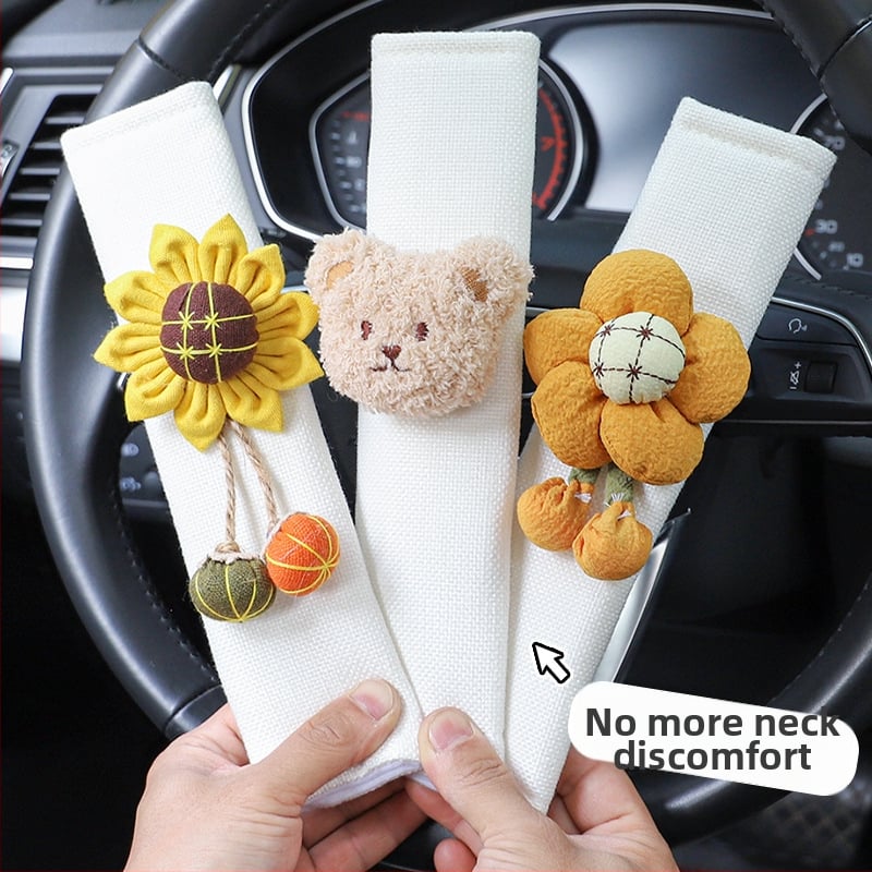 Autó biztonsági öv vállpárna, karikatúra dizájn, poliészter, 0,05 kg, márka Qiao Lin, származás Zhejiang Jinhua