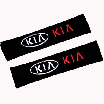 Autó biztonsági öv vállpárnák dekoráció – Yousu márka, anyag: cotton velvet, tömeg 50 g, logó nyomtatva: OK