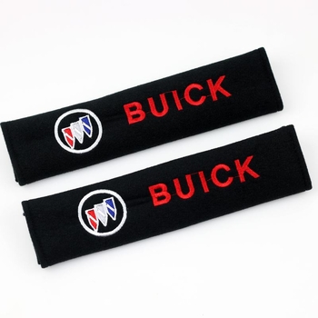 Yousu pamutszövetes velúr autóöv vállvédő dekoráció, Buick-kompatibilis, 50 g, nyomtatott logó OK