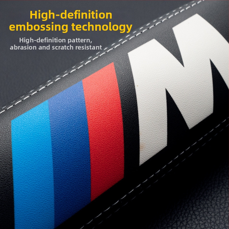 Ülésöv vállvédő párna szett, bőrdíszítés, testreszabható, logó nyomtatással