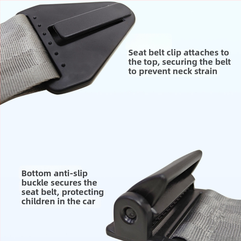 Carfu nastaviteľný držiteľ detského bezpečnostného pásu s dizajnom proti zaduseniu, polyester