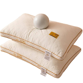 Nyaki támaszték párna memóriahab töltettel, külső anyag természetes rost, minden évszakhoz, két darabos készlet