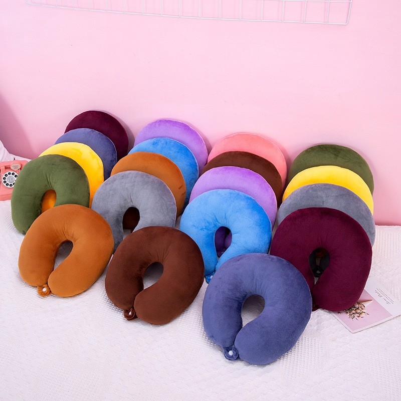 Вратна възглавница — U-образна пътна възглавница с полиестерен пълнеж, покритие от кристално кадифе, модерен минималистичен дизайн