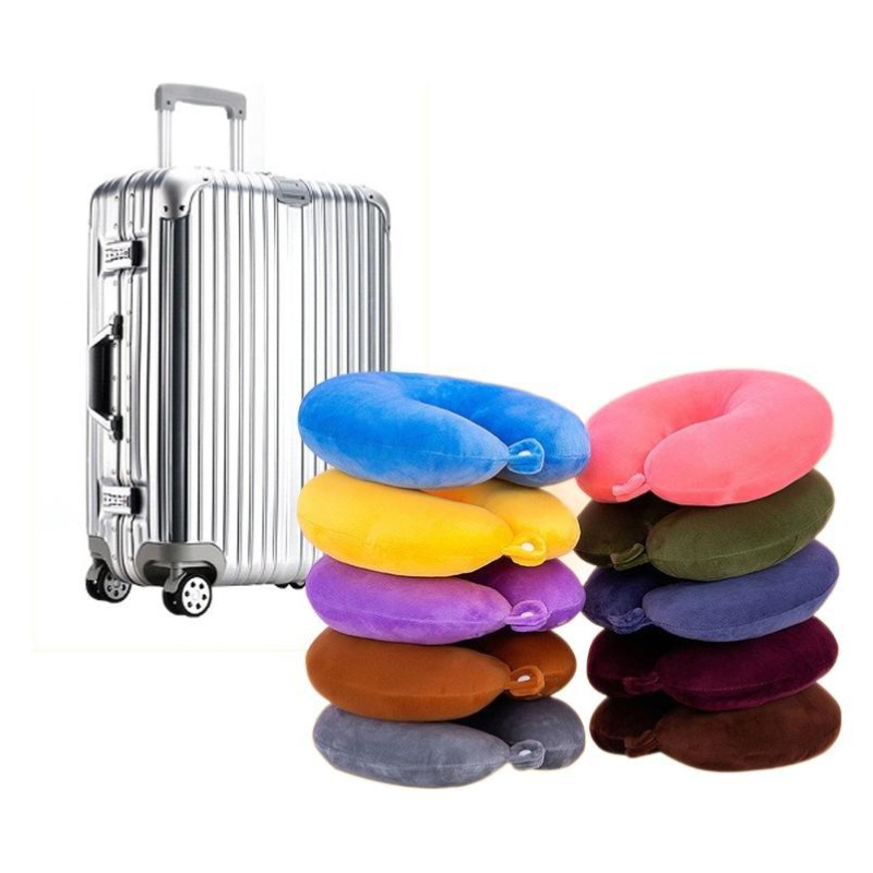 Вратна възглавница — U-образна пътна възглавница с полиестерен пълнеж, покритие от кристално кадифе, модерен минималистичен дизайн