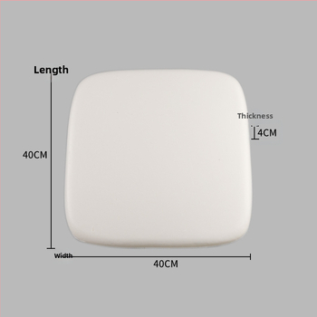 Memóriahabos párna kerekített sarkú négyszögletes alakú, testreszabható feldolgozás, gyors és lassú visszatérés opciók