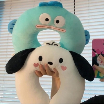 U formos kaklo pagalvė su atminties puta, pliušinis audinys, kasdienis stilius