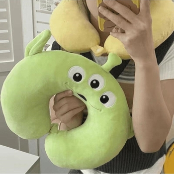 U formos kaklo pagalvė su atminties puta, pliušinis audinys, kasdienis stilius