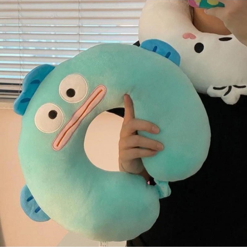 U formos kaklo pagalvė su atminties puta, pliušinis audinys, kasdienis stilius