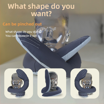 U formos kelioninis pagalvėlis su atminties putomis kaklo palaikymui, suaugusiems, audinys iš cheminės skaidulos, šiuolaikiškas minimalistinis stilius