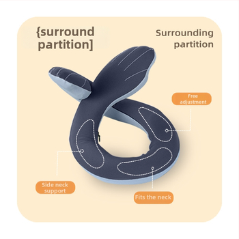 U formos kelioninis pagalvėlis su atminties putomis kaklo palaikymui, suaugusiems, audinys iš cheminės skaidulos, šiuolaikiškas minimalistinis stilius