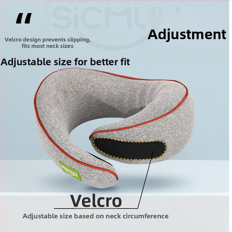 U formos kelioninis kaklo pagalvėlis su atminties putų užpildais, poliesterio-medvilninis užvalkalas, nešiojamas, šiuolaikiškas ir paprastas dizainas