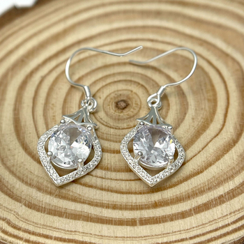 Set nakita od 925 srebra sa cirkonovima – naušnice, ogrlica i narukvica; korejski stil; motivi zvijezda mjesec nebo (925 silver; Zircon inlay; Earrings + Necklace + Bracelet; Korean style; Star/Moon/Universe pattern)