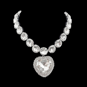 Set nakita: ogrlica i naušnice - rhinestones, elektroplating, klavikularni lanac, stil Exaggerated Love, šifra M90, ljeto 2025
