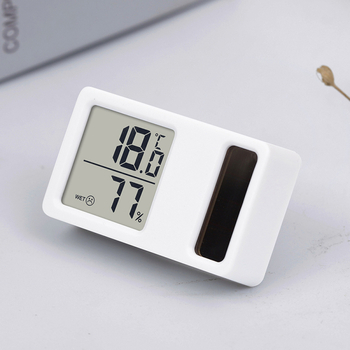 Napelemes autóhőmérő és nedvességmérő, kompakt kijelzővel, nagy pontosságú mini hőmérséklet- és páratartalom-mérő, testreszabás elérhető