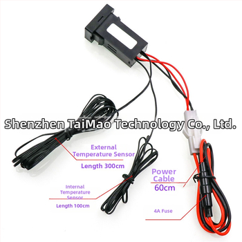 Toyota digitālais temperatūras un mitruma mērītājs – iekšējās un ārējās temperatūras dubultais displejs, ABS, radiālais tips