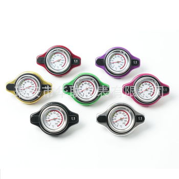 Universali aušintuvo skysčio bakelio dangtelis su temperatūros matuokliu ir slėgiu 0.9/1.1/1.3 BAR automobiliams